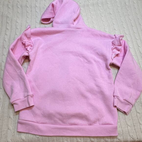 Stitch Hoodie Flutter Sleeve Detail sz 7-8 - Picture 5 of 6